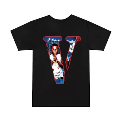 Pop Smoke x Vlone City Tee Black
