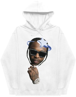 Pop Smoke x Vlone Halo Hoodie White Buy Pop Smoke x Vlone Halo Hoodie White