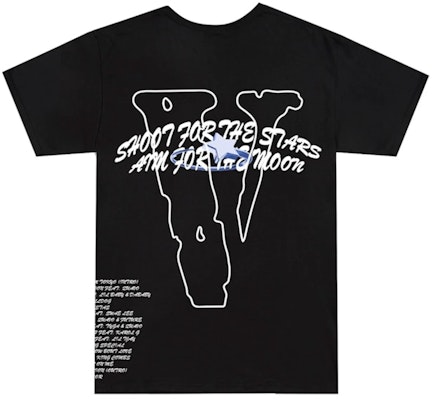 Pop Smoke x Vlone Tracklist Tee Black Buy Pop Smoke x Vlone Tracklist Tee Black