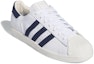 Lookbook Pop Trading Company x adidas Superstar ADV 'Putih Collegiate Navy' IE3408