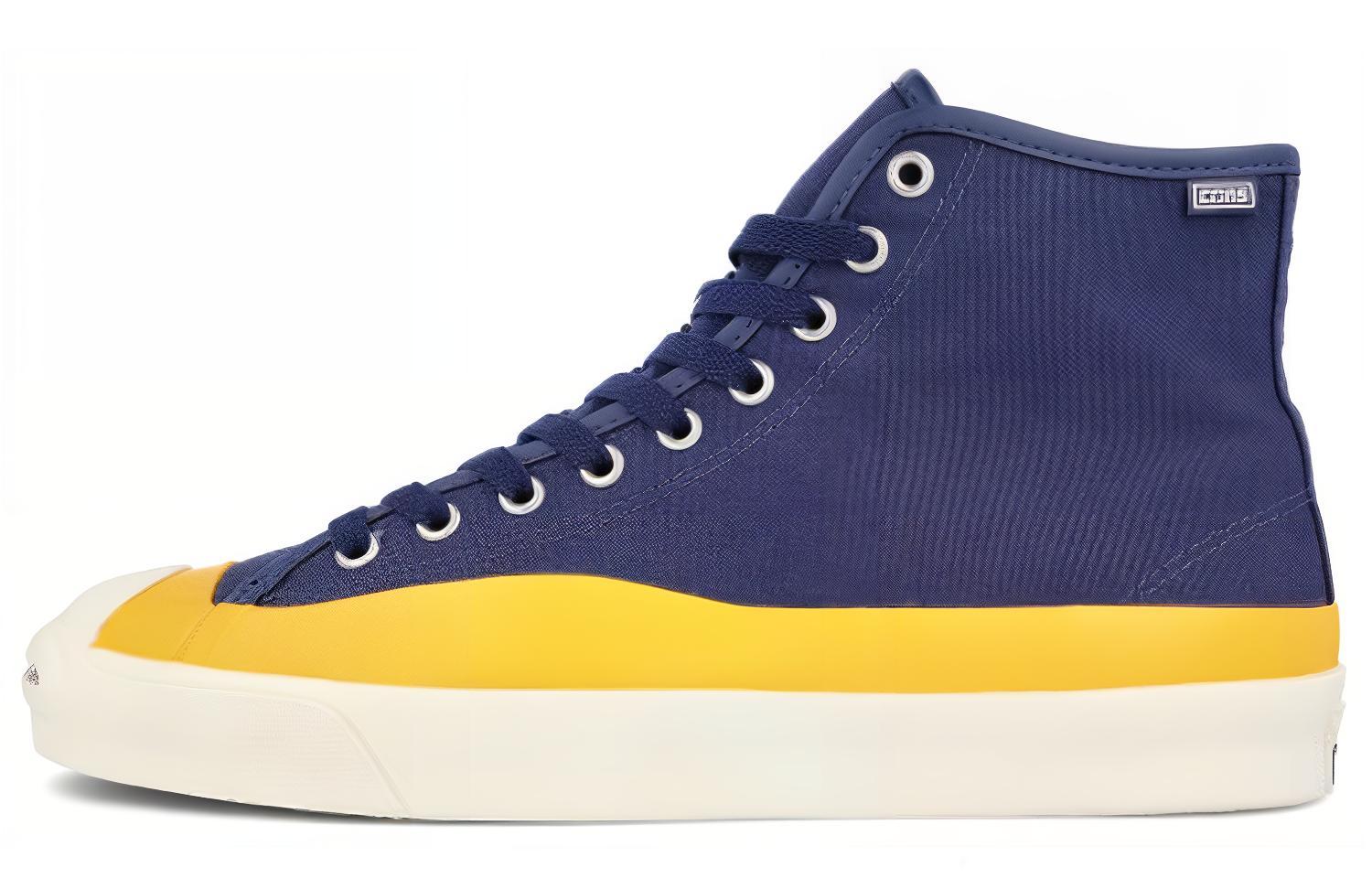 Pop Trading Company x Converse Jack Purcell Pro High 'Navy Yellow' 169006C