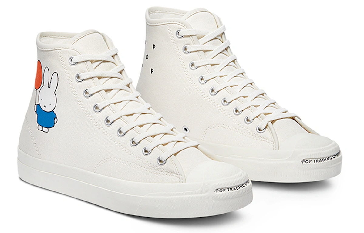 POP Trading Company x Converse Jack Purcell Pro High 'Miffy - Egret'