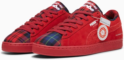 Kasual Warisan Suede Tartan Sneakers Porsche 308417-01 Shop Kasual Warisan Suede Tartan Sneakers Porsche 308417-01