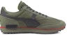 Porsche Legacy x Puma Future Rider Turbo 'Thyme Forest Night' dalam Warna Hijau. 306720-01