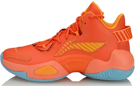 李寧 空襲6 減震 中幫 籃球鞋 男款 橙色 Buy 李寧 空襲6 減震 中幫 籃球鞋 男款 橙色