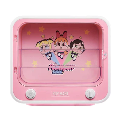 Powerpuff Girls Pop Mart CRYBABY Series TV Set Luminous Display Container