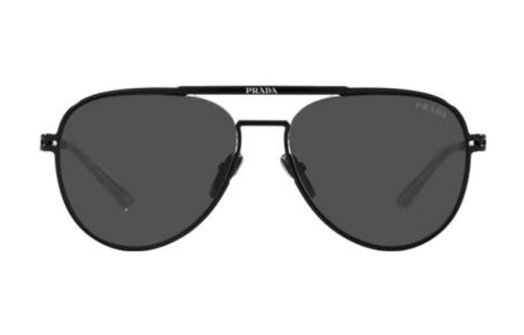 Shop PRADA 合金飛行員墨鏡 - 時尚多功能設計 PR54ZS1BO5S0