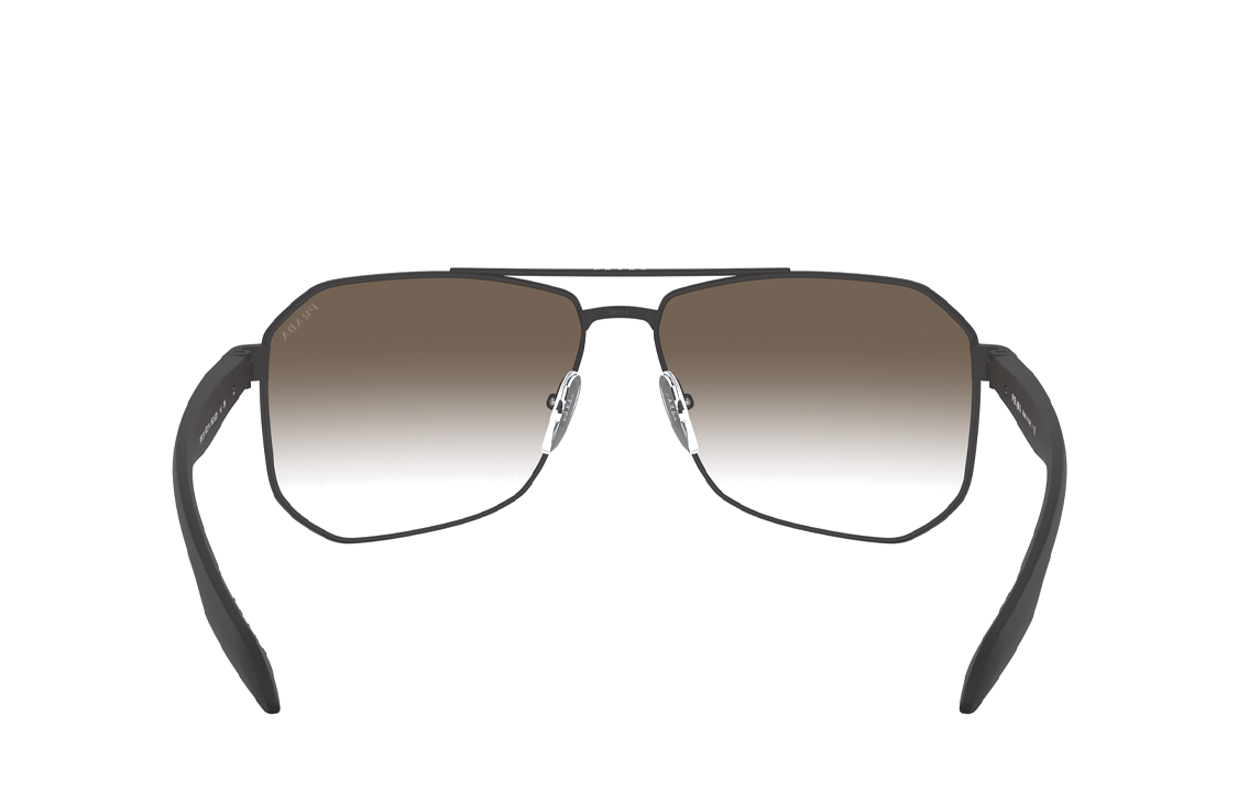 PRADA  Aviator Sunglasses Black with Logo Metal Temples. SPS51V 圖 4