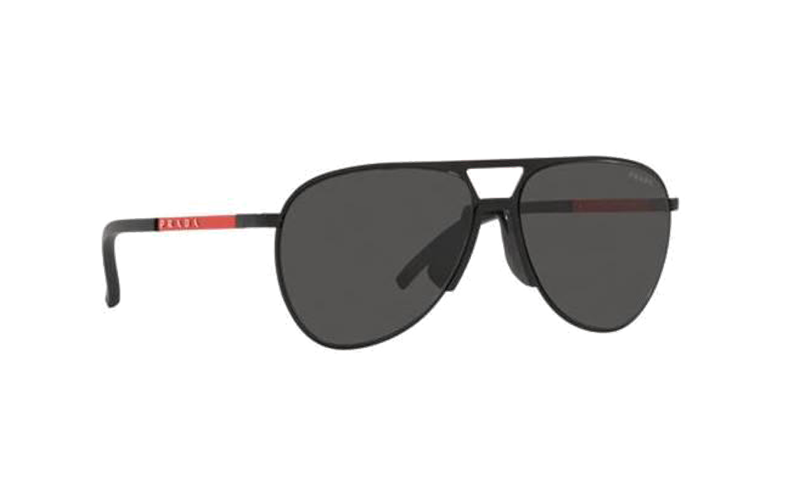 PRADA  Aviator Sunglasses Black with Logo on Temples Alloy Frame PS51XS1BO06L 圖 4