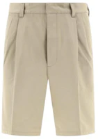 PRADA Beige Mid-Waist Casual Straight-Leg Shorts. SPH343-1UPX-F0065-S-OOO PRADA Beige Mid-Waist Casual Straight-Leg Shorts. SPH343-1UPX-F0065-S-OOO
