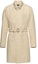 Order PRADA Beige Solid Color Lace-Up Mid-Length Loose Fit Overcoat SGC003-1Z8Z-F0065-S-221