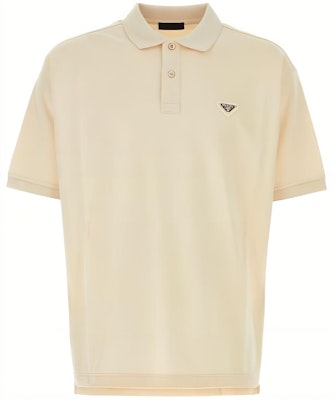 PRADA Beige Solid Color Slim Fit Straight-Cut Short Sleeve T-Shirt UJN817-SWM1-14K8F-0-018 Buy PRADA Beige Solid Color Slim Fit Straight-Cut Short Sleeve T-Shirt UJN817-SWM1-14K8F-0-018