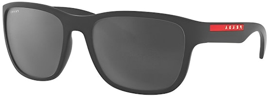 PRADA Black-Grey Irregular Lightweight Sunglasses PS01USUFK5L0 PRADA Black-Grey Irregular Lightweight Sunglasses PS01USUFK5L0