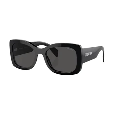 PRADA Black Butterfly Design Acetate Sunglasses PRA08S1AB5S0