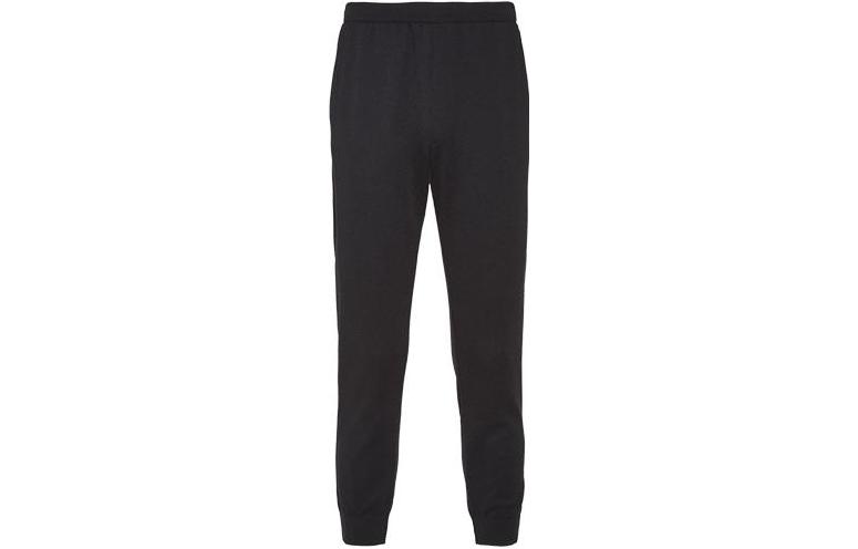PRADA  Black Casual Pants with Triangle Logo and Pocket Detail. UMP101-1Z4R-F0002-S-221