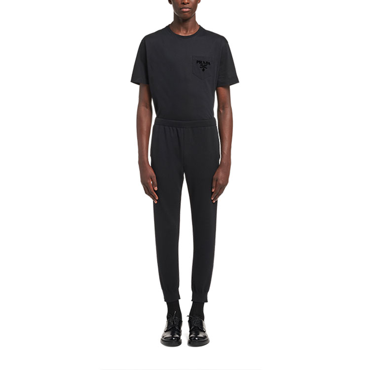 PRADA  Black Casual Pants with Triangle Logo and Pocket Detail. UMP101-1Z4R-F0002-S-221 圖 3