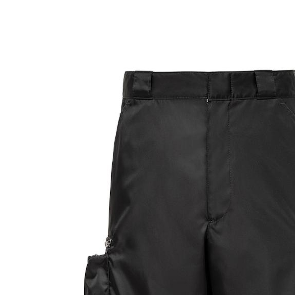 Details for 普拉达黑色休闲短裤带侧拉链口袋 SPH393-1WQ8-F0002-S-OOO