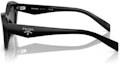 Shop PRADA 黑色貓眼太陽眼鏡 時尚醋酸纖維框架設計 PRA02S16K08Z