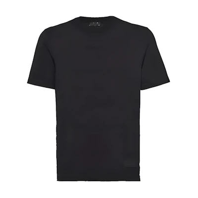 PRADA Black Crew Neck Slim Fit Short Sleeve T-Shirt SJN245-1NXM-F0806