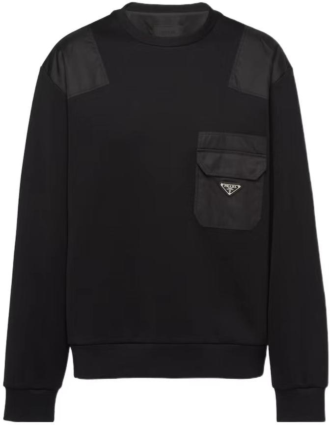 prada-black-crewneck-sweatshirt-with-solid-color-patchwork-design-ujl-35-b-11-je-f0806-s-ooo