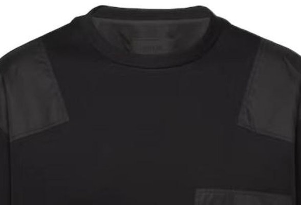 PRADA Baju Sweater Leher Bulat Hitam dengan Reka Bentuk Tampalan Warna. UJL35B-11JE-F0806-S-OOO Details for PRADA Baju Sweater Leher Bulat Hitam dengan Reka Bentuk Tampalan Warna. UJL35B-11JE-F0806-S-OOO