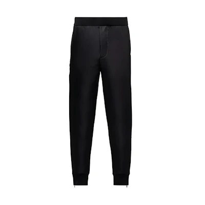PRADA Black Elastic Waist Joggers Casual Pants. UJP172-1YFJ-F0806-S-202