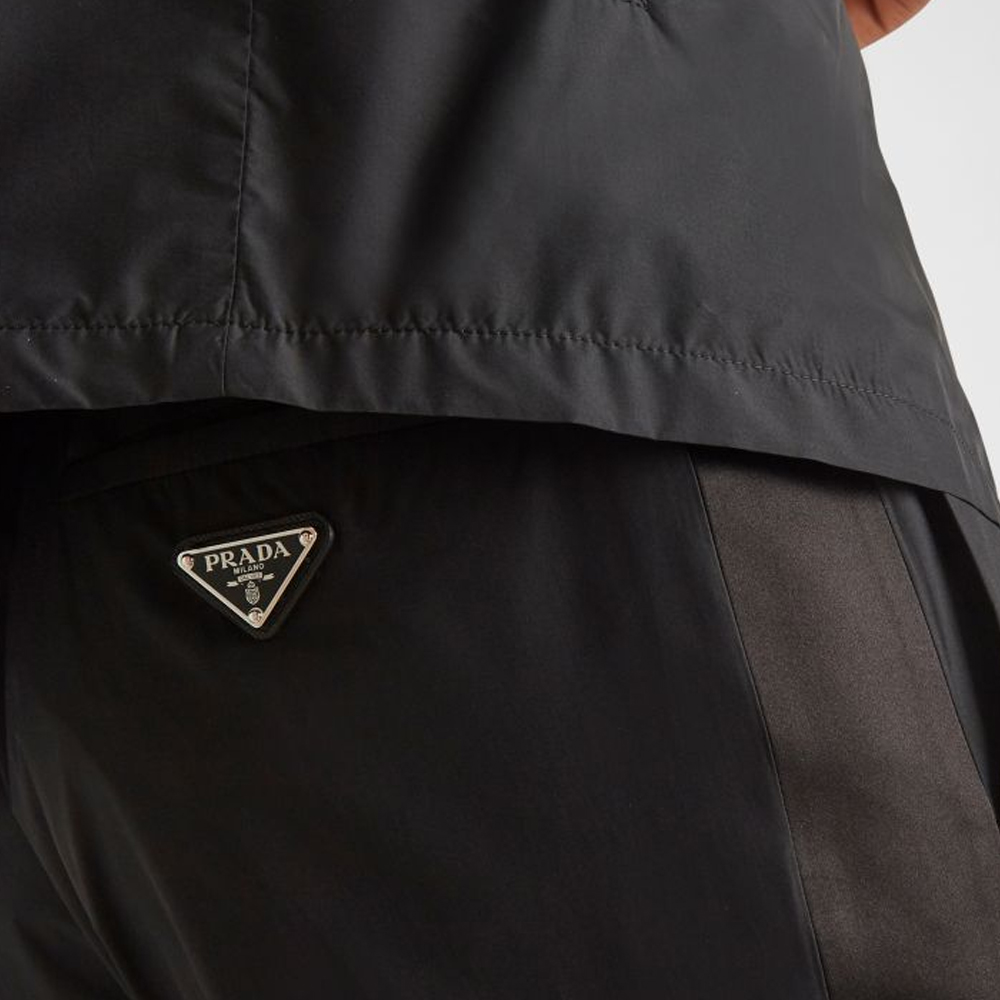 Purchase 普拉达黑色弹力腰带针织休闲裤 SPH332-133V-F0002