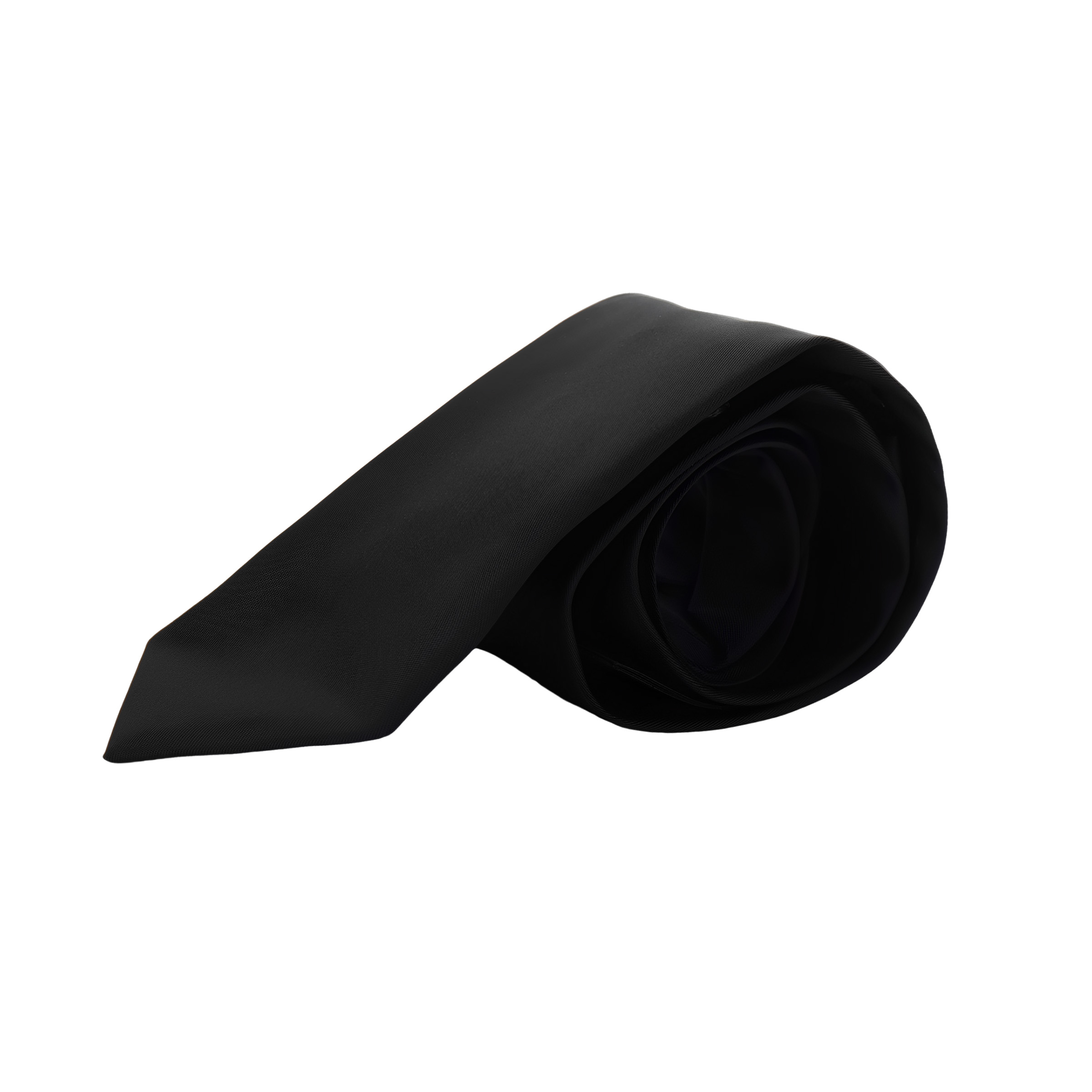 PRADA  Black Enamel Logo Design Tie UCR771WQ8S202F0002