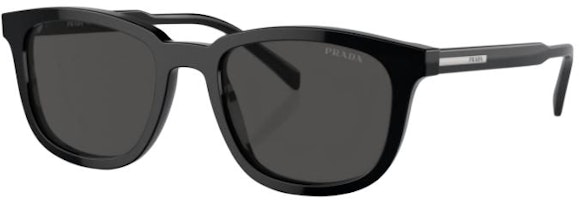 PRADA Black Irregular Acetate Sunglasses with Logo Temple Detail. PRA5A3FC PRADA Black Irregular Acetate Sunglasses with Logo Temple Detail. PRA5A3FC
