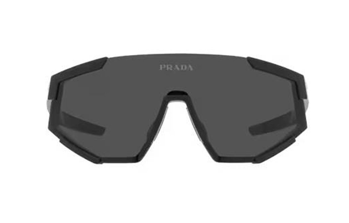 PRADA  Black Irregular Plastic Sunglasses with Letter Logo Temple Design PS04WSDG006F 圖 2