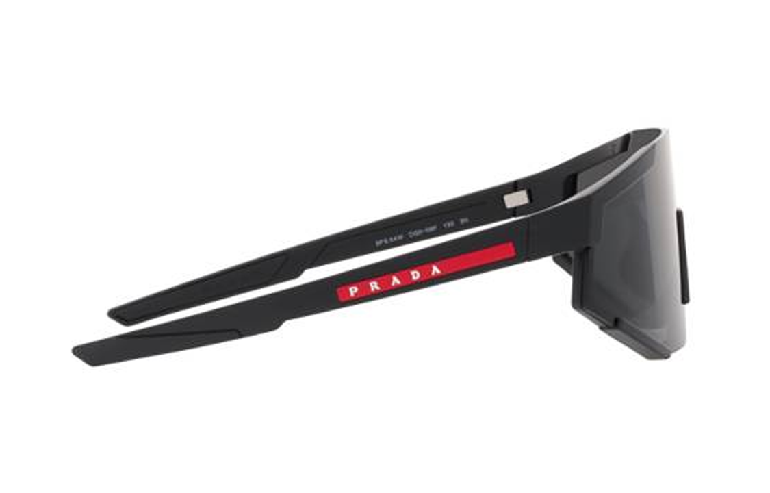 PRADA  Black Irregular Plastic Sunglasses with Letter Logo Temple Design PS04WSDG006F 圖 4