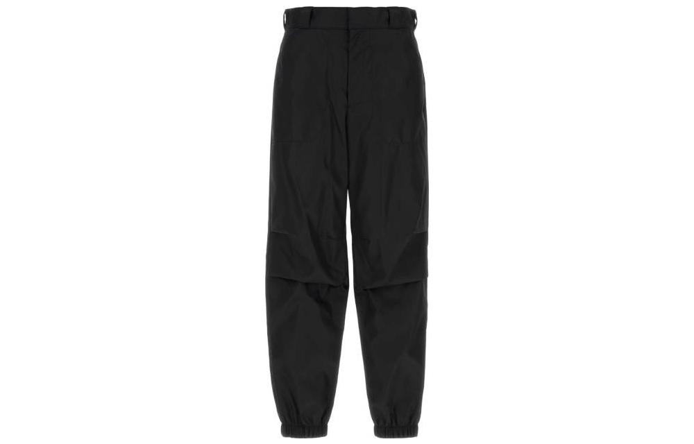 PRADA  Black Jogger Knit Casual Track Pants Mid-Waist Solid Color. SPH315-1WQ8-F0002 圖 2