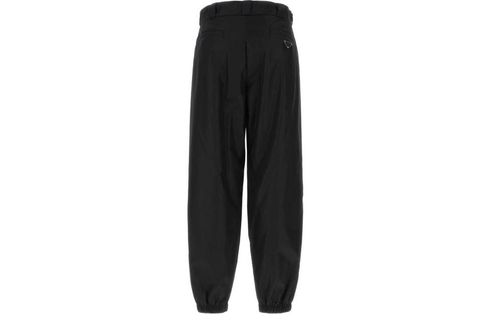 PRADA  Black Jogger Knit Casual Track Pants Mid-Waist Solid Color. SPH315-1WQ8-F0002 圖 3