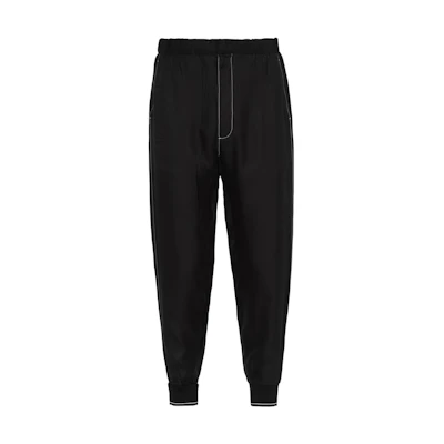 PRADA Black Jogger Pants with Line Details SPH258-1QWC-F0002-S-231