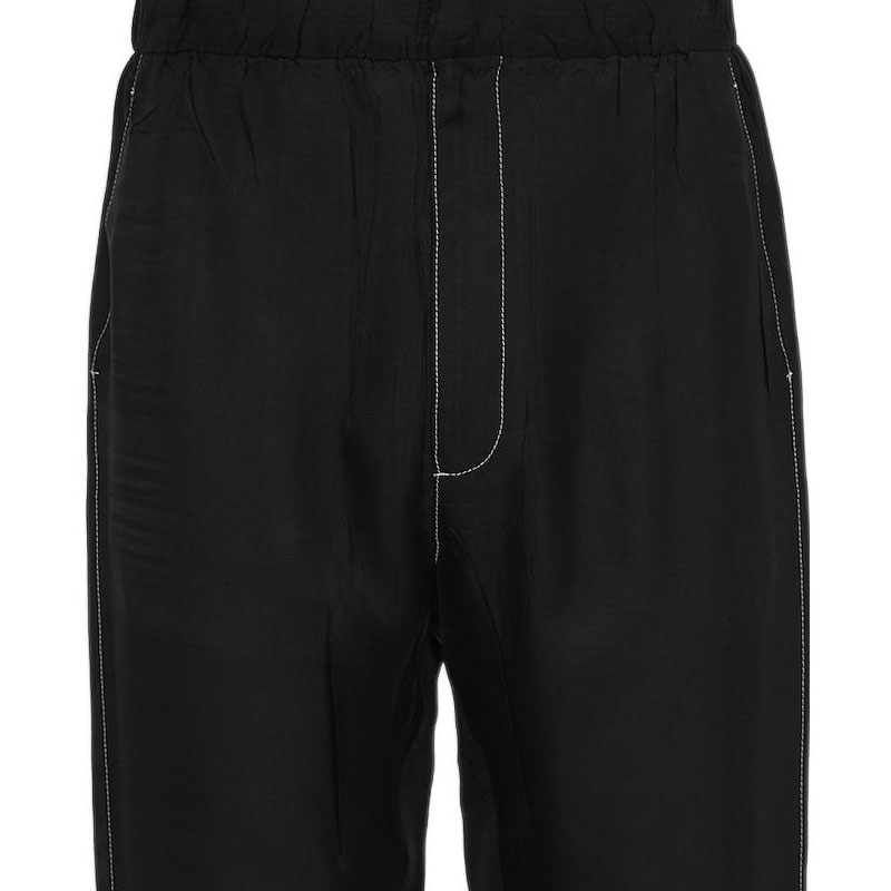 Sizing PRADA ブラック ラインディテール ジョガーパンツ SPH258-1QWC-F0002-S-231