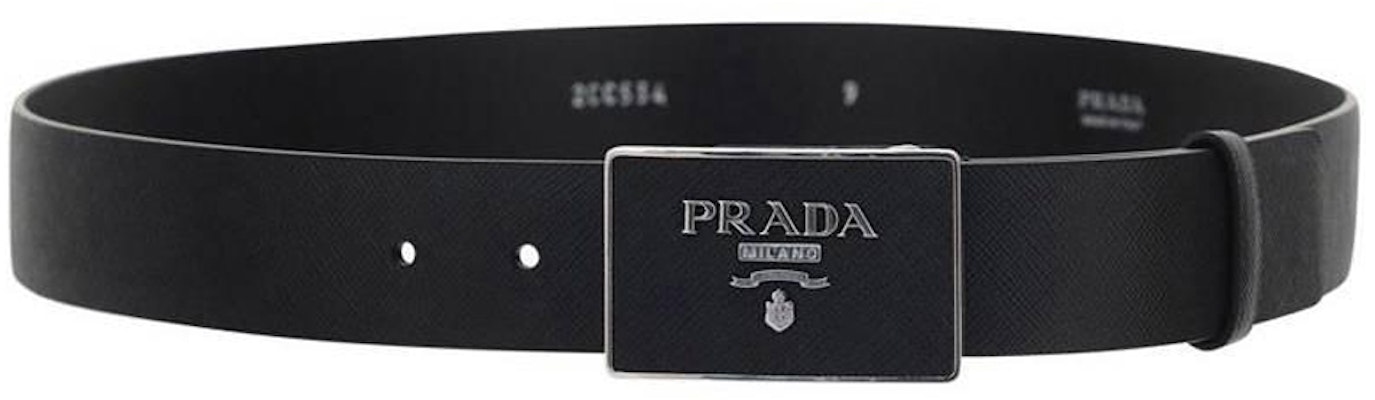 PRADA Black Leather Belt with Logo Buckle Stylish Design. 2CC534053F0002 Lookbook PRADA Black Leather Belt with Logo Buckle Stylish Design. 2CC534053F0002