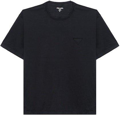 PRADA Black Logo Crewneck Loose Fit T-Shirt UJN852-13CC-F0002-S-232 Buy PRADA Black Logo Crewneck Loose Fit T-Shirt UJN852-13CC-F0002-S-232