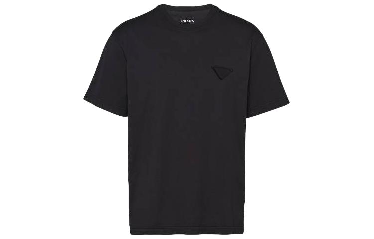 Order PRADA  Black Logo Crewneck Loose Fit T-Shirt UJN852-13CC-F0002-S-232