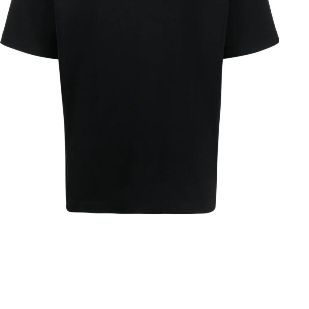 Purchase PRADA  Black Logo Crewneck Relaxed Fit T-Shirt. UJN86-1240-F0002