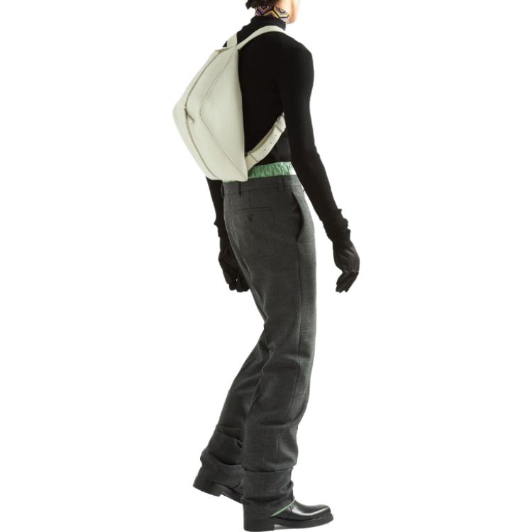 Shop PRADA 黑色標誌提花高領毛衣 UMR527-11KL-F0F2P-S-222