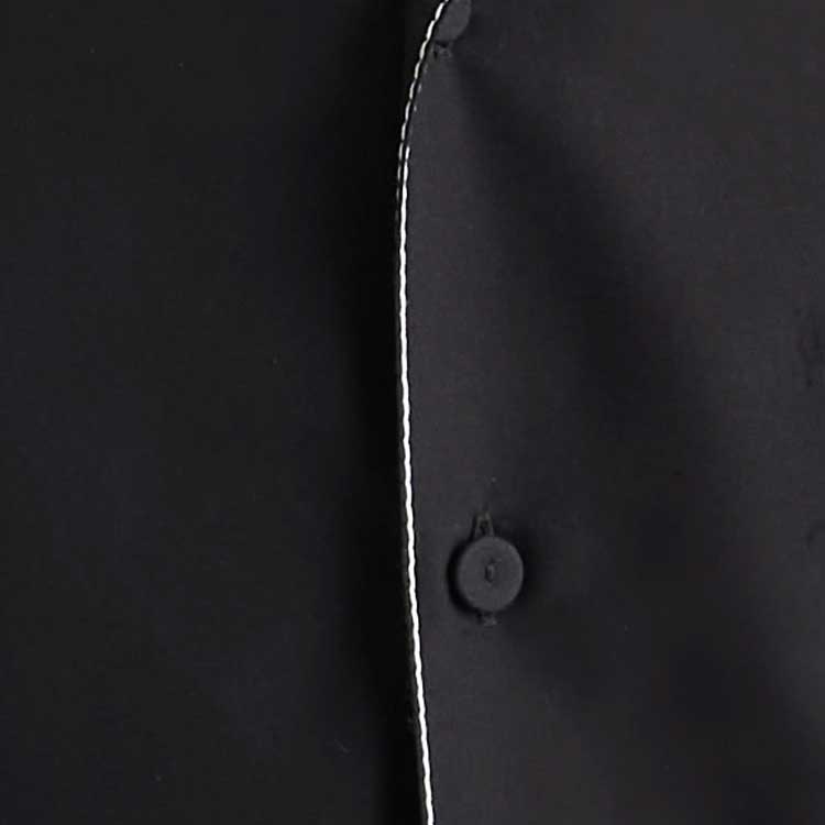 Details for PRADA 黑色對比車線長袖襯衫 帶logo圖案印花 SC737-10HX-F0002-S-OOO