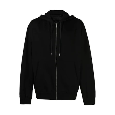 PRADA Black Long Sleeve Zip-Up Hoodie Jacket UJL02B-1Y13-F0002-S-212