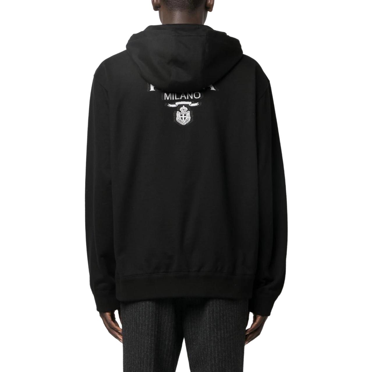 PRADA  Black Long Sleeve Zip-Up Hoodie Jacket UJL02B-1Y13-F0002-S-212 圖 4