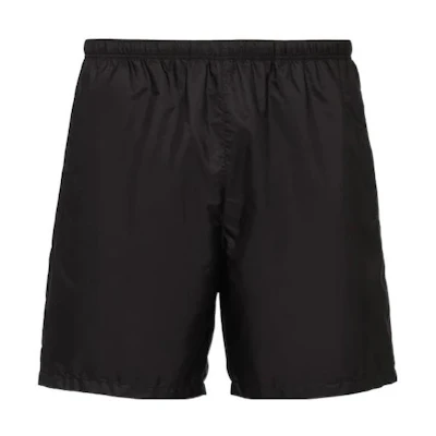 PRADA Black Re-Nylon Solid Swim Shorts. UB333107L-F0002-S-221