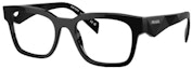Buy Montura de gafas ópticas rectangulares negras de acetato PRADA (sin lentes). PRA10V16K1O1
