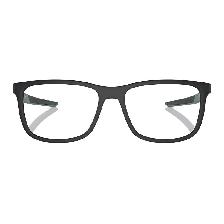 Lookbook PRADA 黑色金属矩形尼龙光学眼镜附标志款式 PS07OV1BO1O1