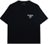 Buy 프라다 블랙 로고 프린트 크루넥 반팔 티셔츠 UJN896-14K7-F0002-S-OOO