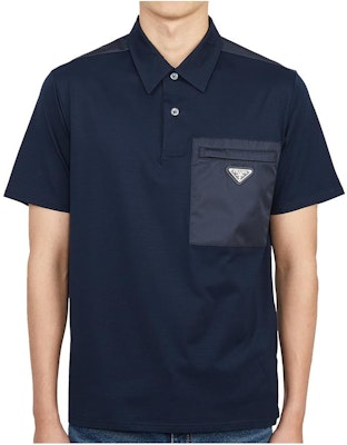 Camiseta Negra de Manga Corta PRADA con Logo y Botones. UJN703-1YED-F044V Order Camiseta Negra de Manga Corta PRADA con Logo y Botones. UJN703-1YED-F044V