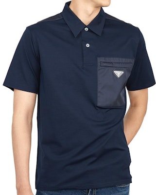 Camiseta Negra de Manga Corta PRADA con Logo y Botones. UJN703-1YED-F044V Details for Camiseta Negra de Manga Corta PRADA con Logo y Botones. UJN703-1YED-F044V