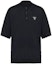Buy PRADA Black Silk Short-Sleeve Polo Shirt with Three Buttons UMB355-102O-F0002-S-221